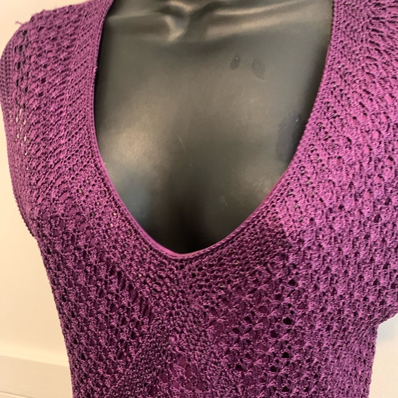 90s Crochet V-Neck Top - Picture 4 of 15